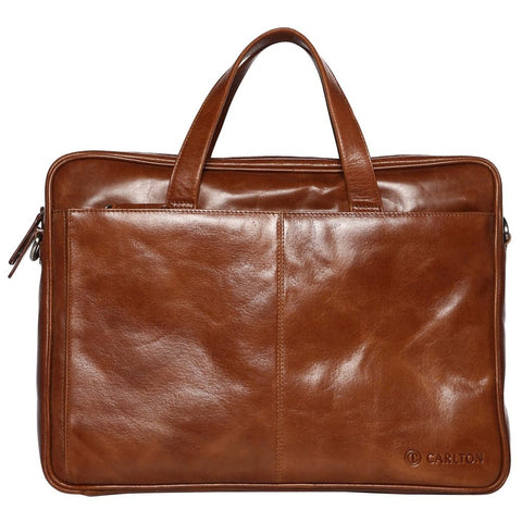INCA SPL DG LAPTOP SATCHEL TAN